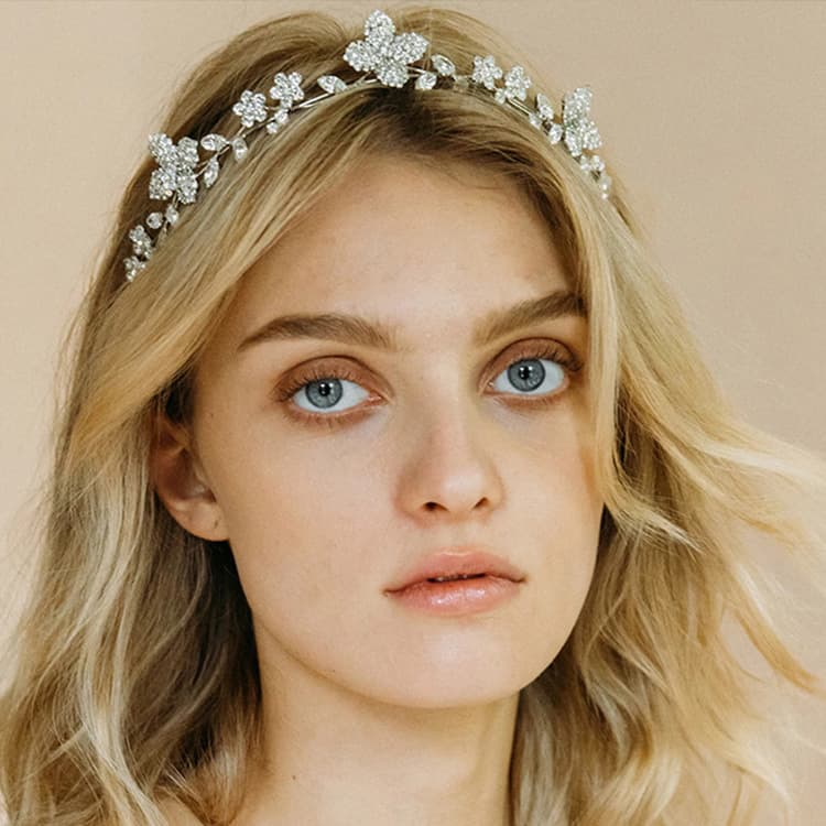 Crystal zircon hair band headwear