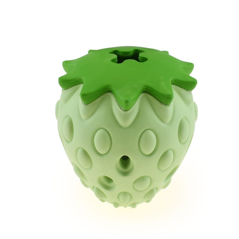 Pet Toy Chew Resistant Strawberry Leak Food Ball Pet Supplies Dog