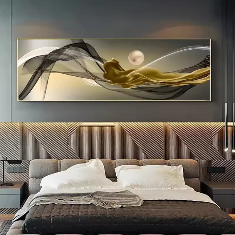 HD single city night scene canvas painting