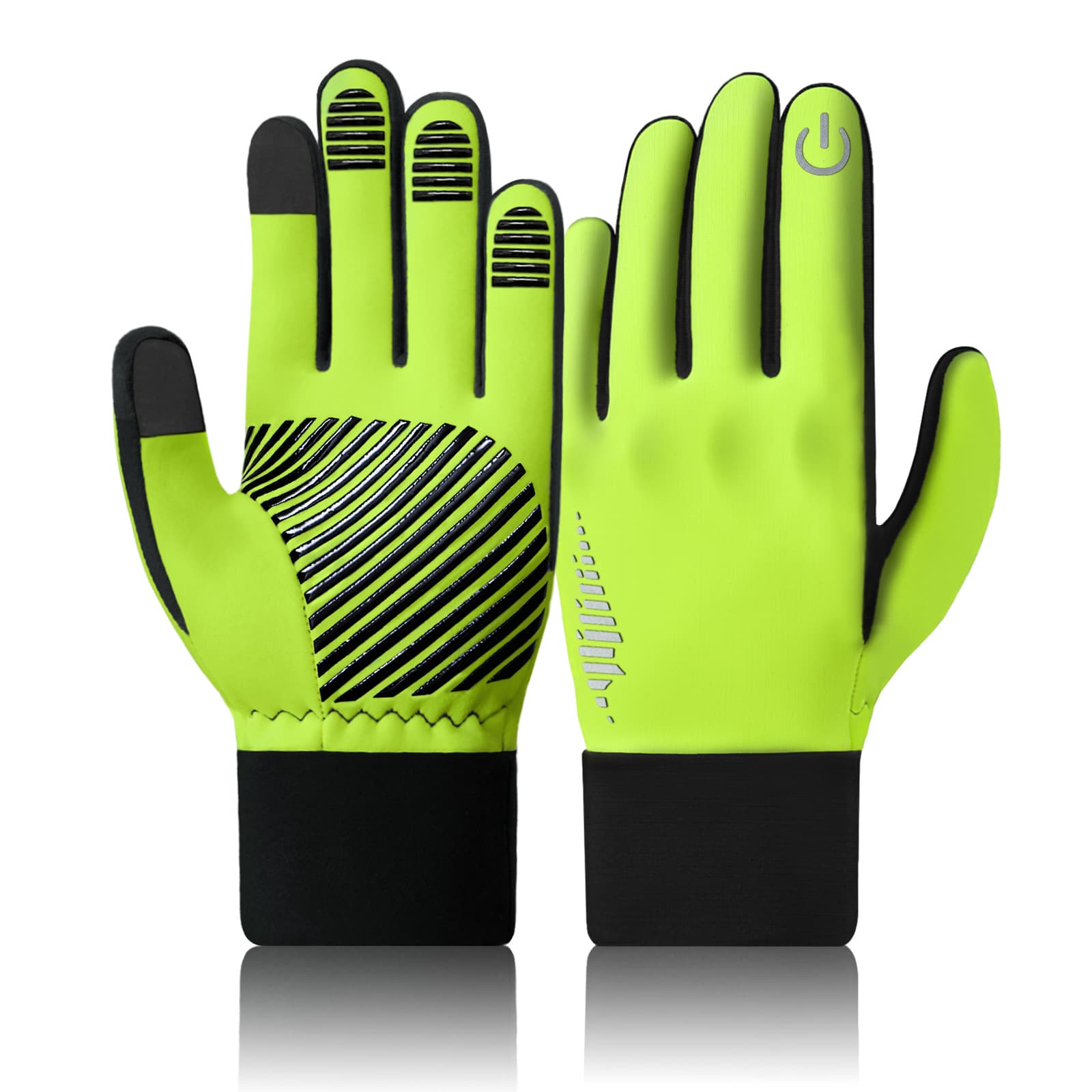Men's Fleece-lined Anti-slip thick warm riding gloves