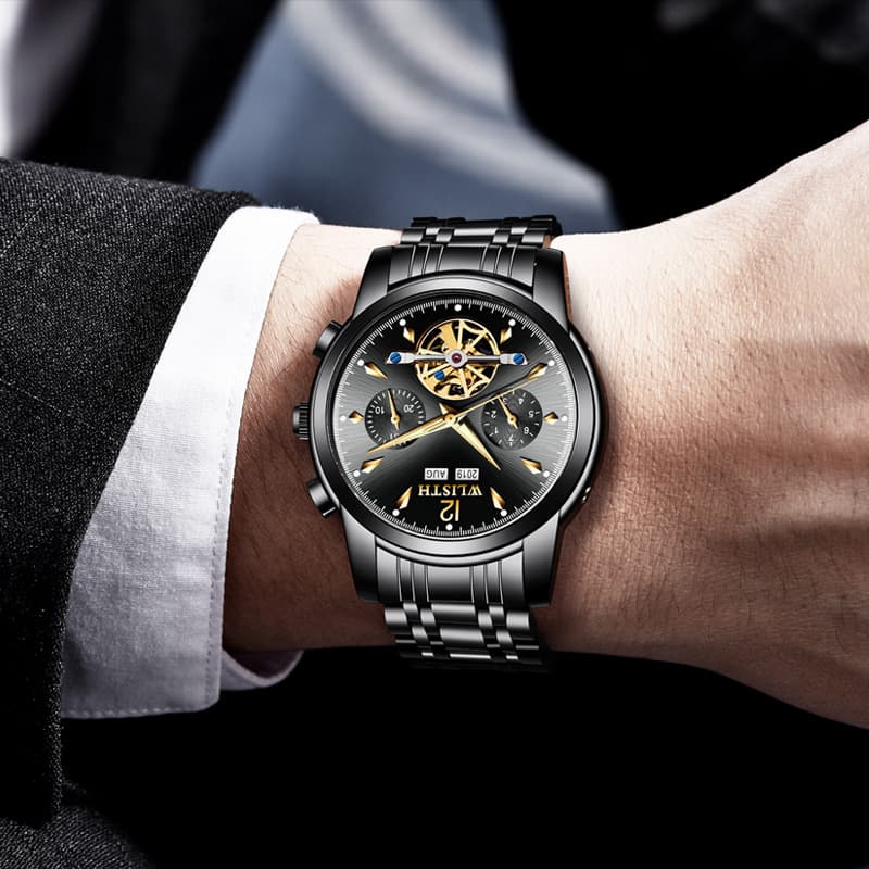 Full-automatic Multi-function mechanical watch Korean business men