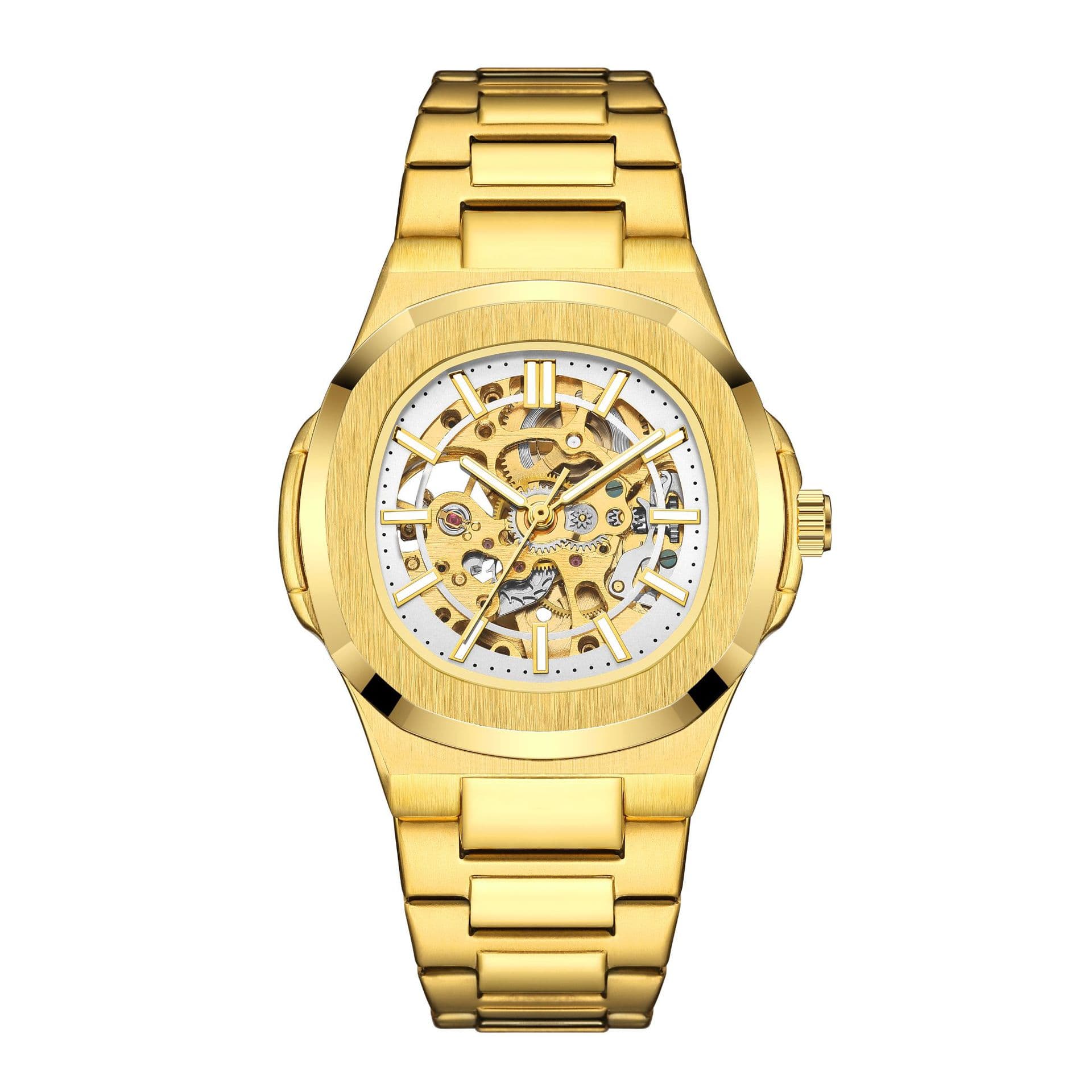 Mechanical hollowing automatic business men's watch