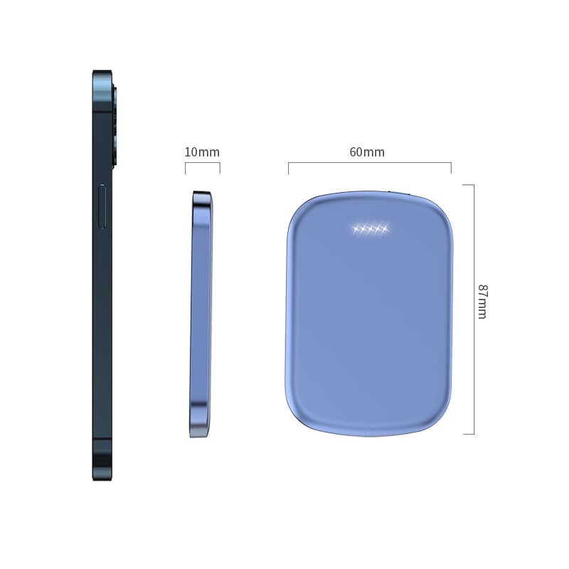 Magnetic wireless portable power bank
