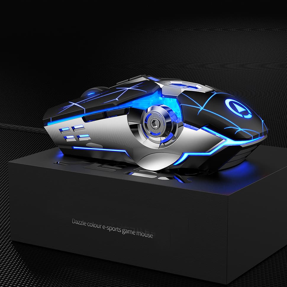 Gaming mouse wired silent mechanical computer desktop notebook office