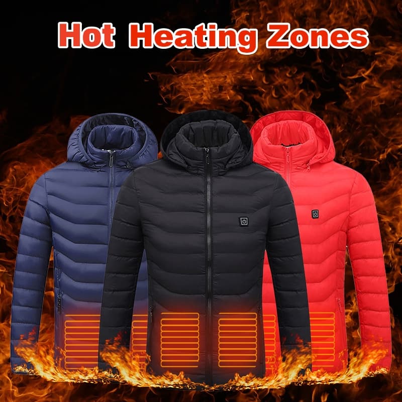 Winter smart couples constant temperature cotton clothing USB