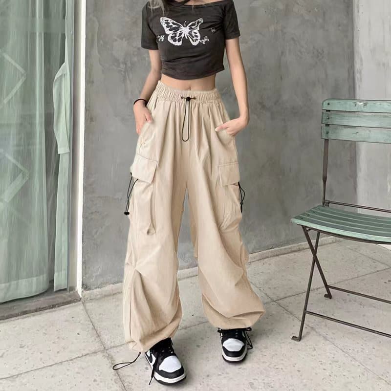 American vintage work pants, summer versatile Straight-leg, relaxed