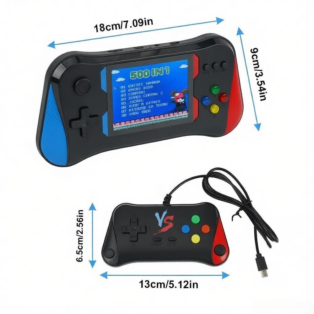 3.5 500 classic games handheld retro video game console player