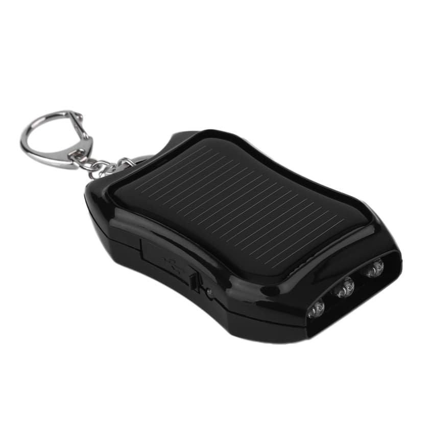 Solar mobile phone power bank flashlight keychain