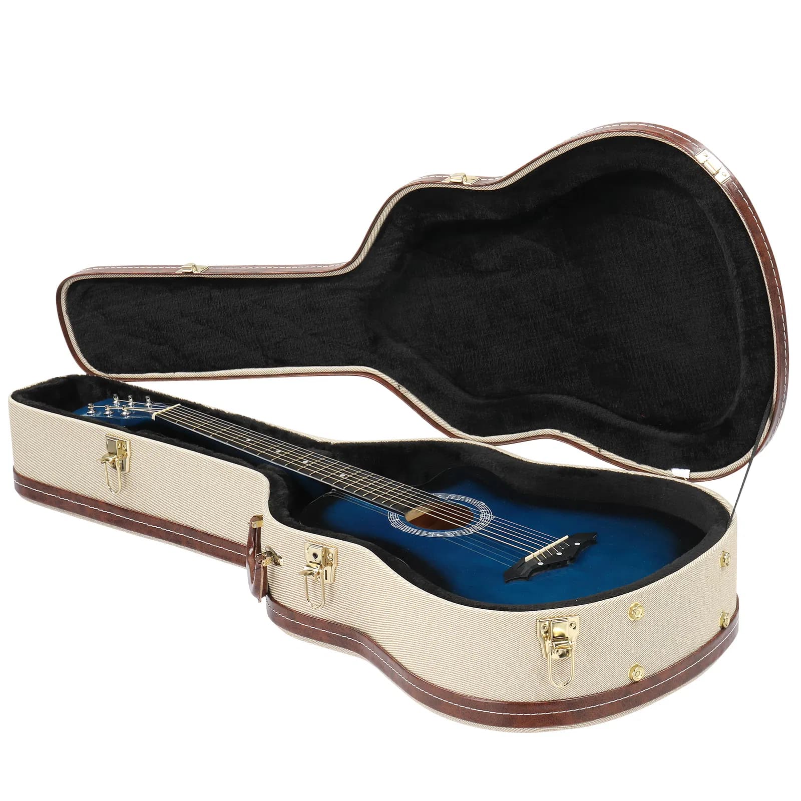 Replace 65563073 39" classical guitar hard case microgroove flat grey