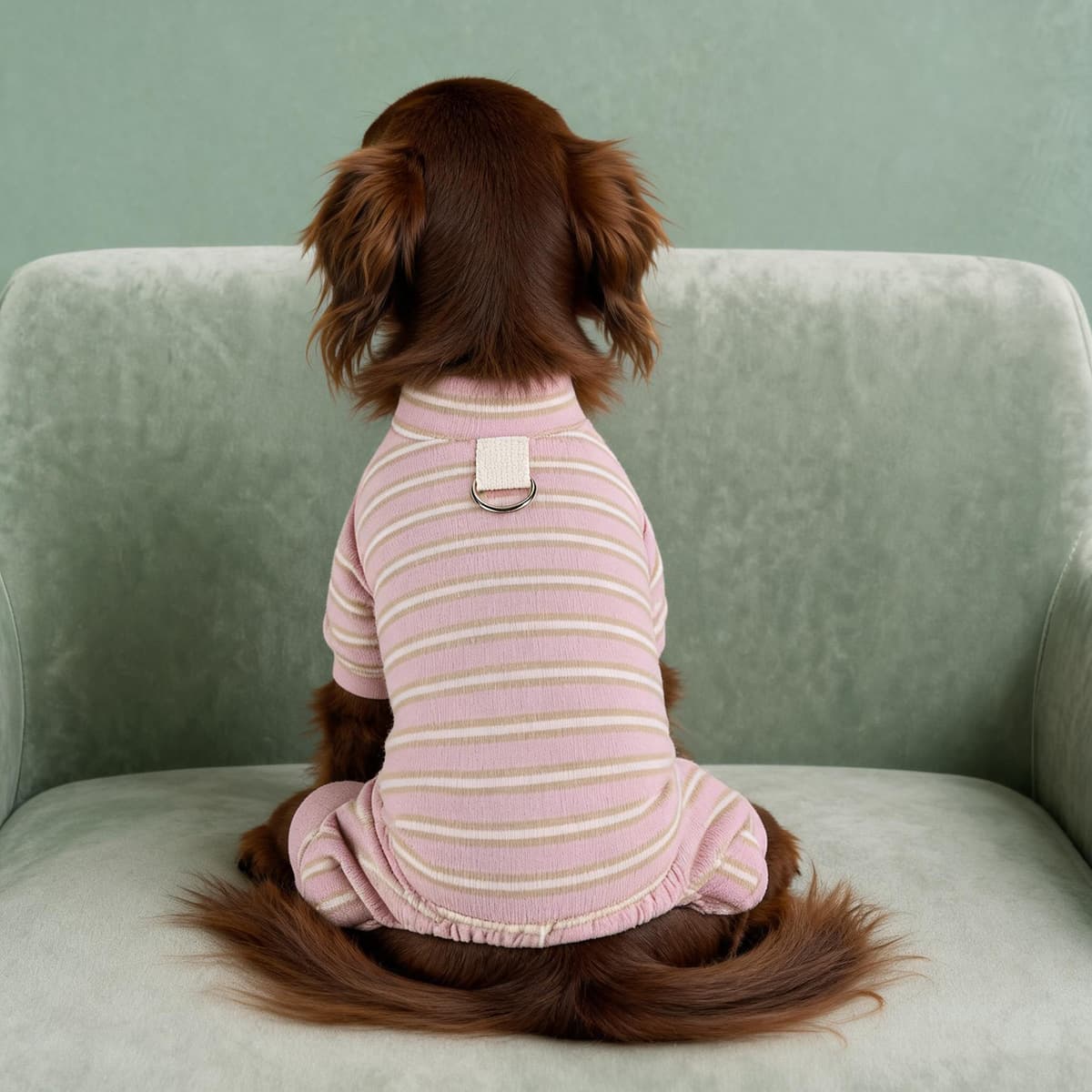 Pet jumpsuit FourLegged pajamas with leash hole