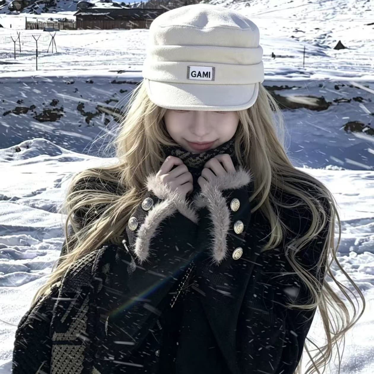 Korean- gentle retro autumnwinter hat