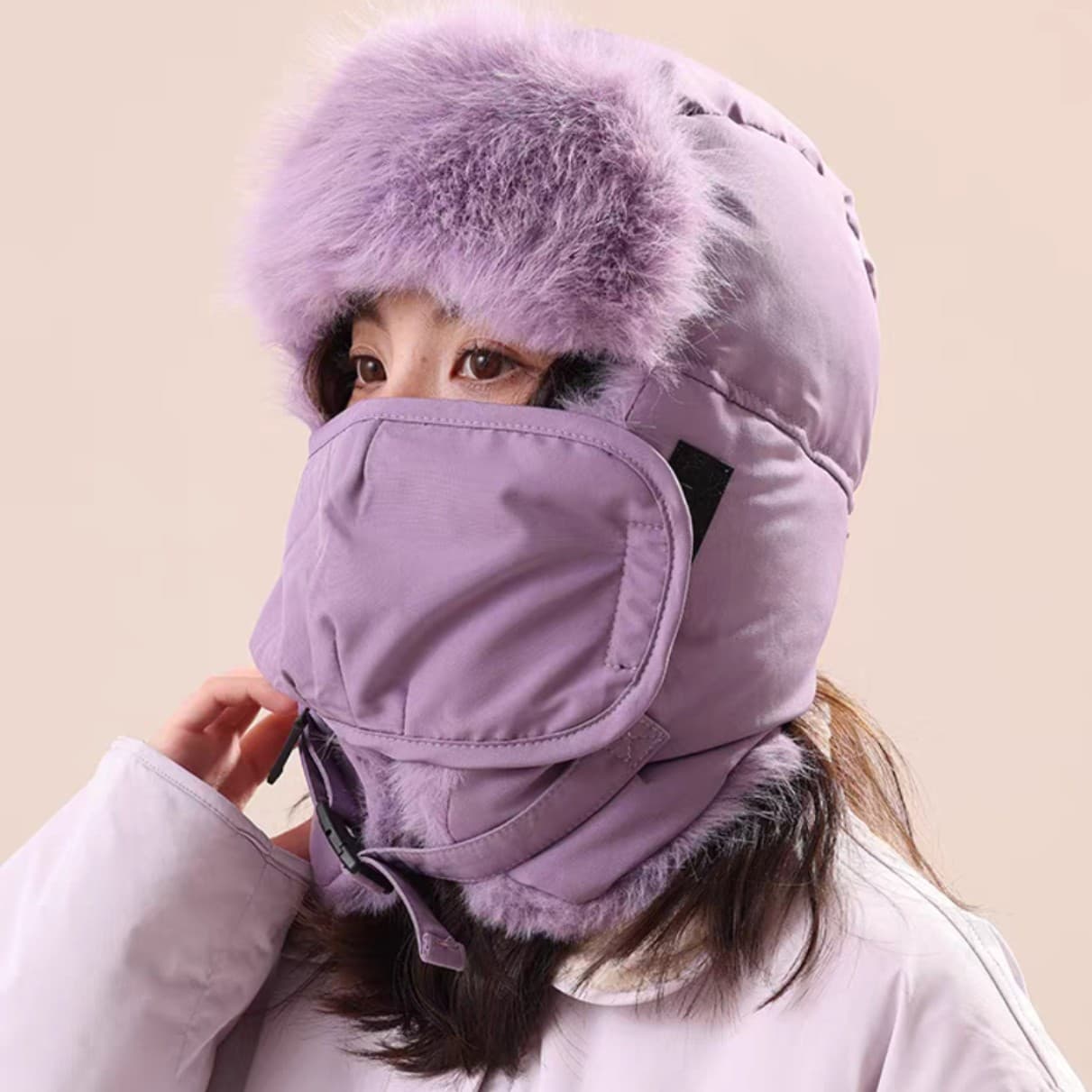 Minimalist and stylish down warm Ear-covering hat