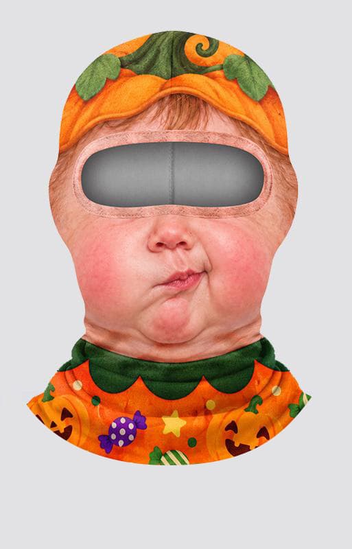 Funny baby face dralon full thermal headgear