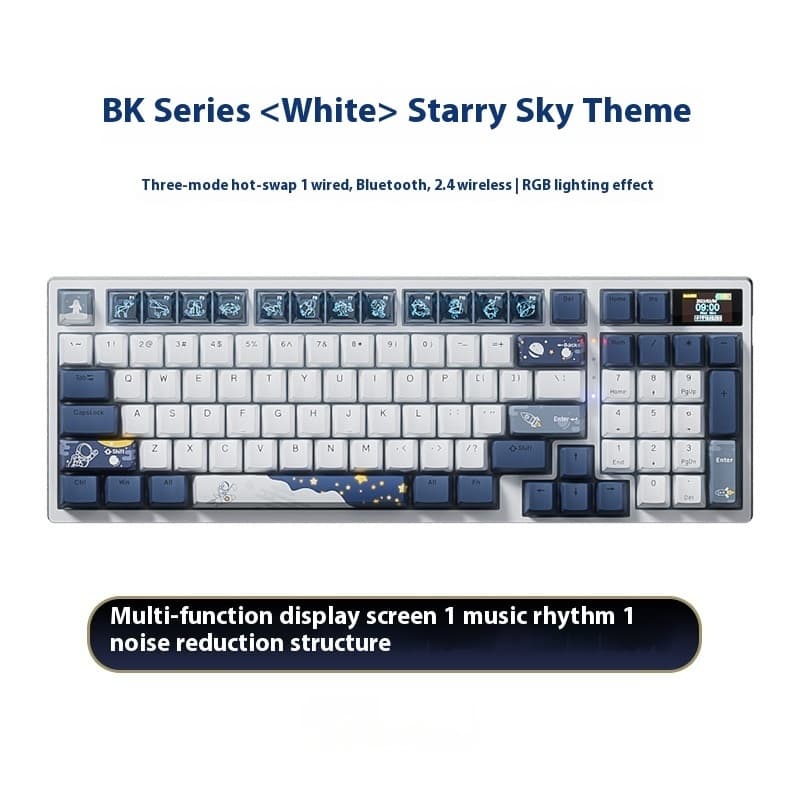Wireless mechanical keyboard Three-mode Bluetooth