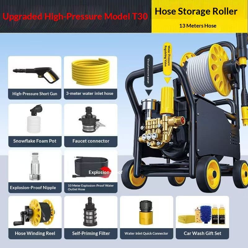 Household high pressure High-power cleaning machine with A boosting