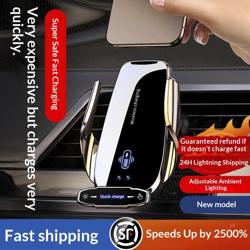 Car wireless charger with navigation holderautomotive accessory