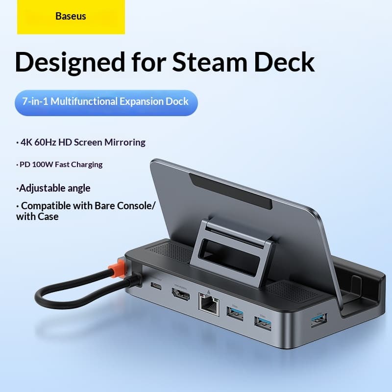 Baseus phantom series docking station for steam deck MultiFunctional