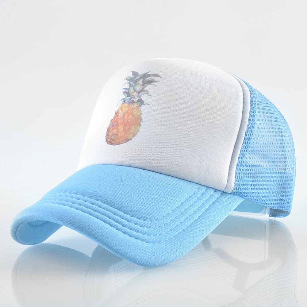 Men's And Women's Baseball Caps Pineapple Print