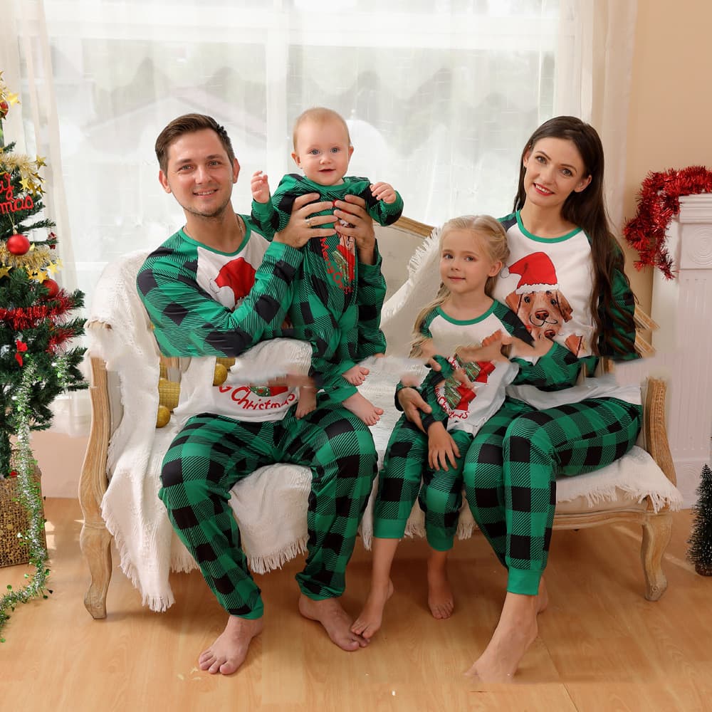 Family Set Christmas Long Sleeve Pajamas