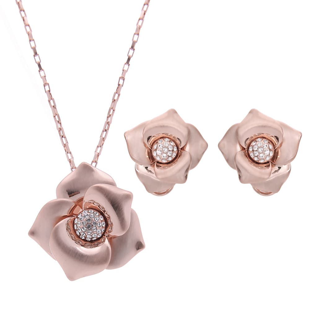 Foreign trade goods bride wedding jewelry necklace set ball drill