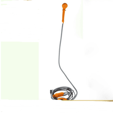 A portable shower device for the production of a car