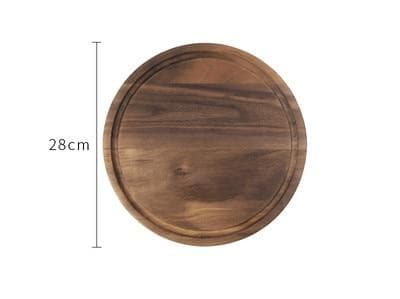 Black walnut wood cutting board creative whole tray fruit chopping