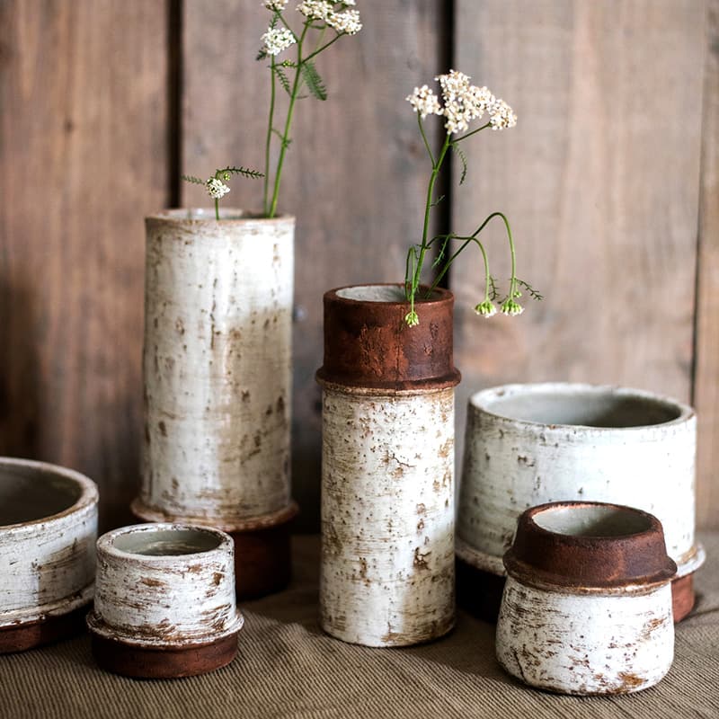 Vase géométrique en céramique