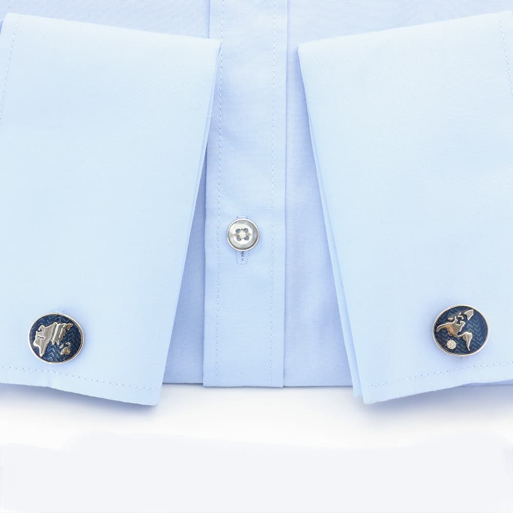 Boutons de manchette étoile bleue