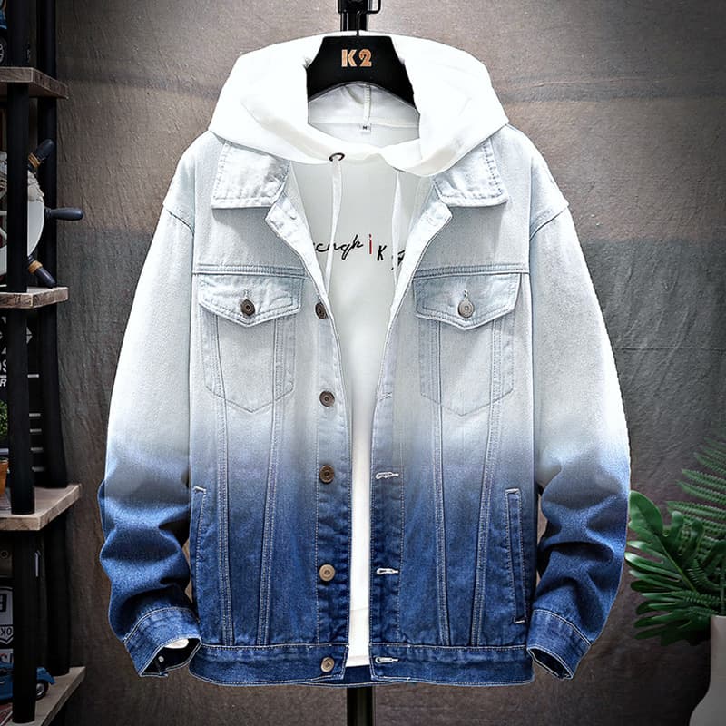 Men's Denim Jacket Loose Student Clothes Men