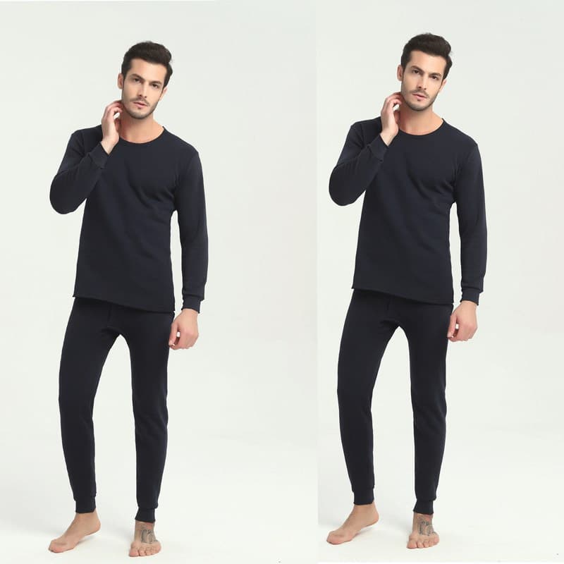 Thermal Underwear Suit Men's Round Neck Polyester Thin Autumn Clothes