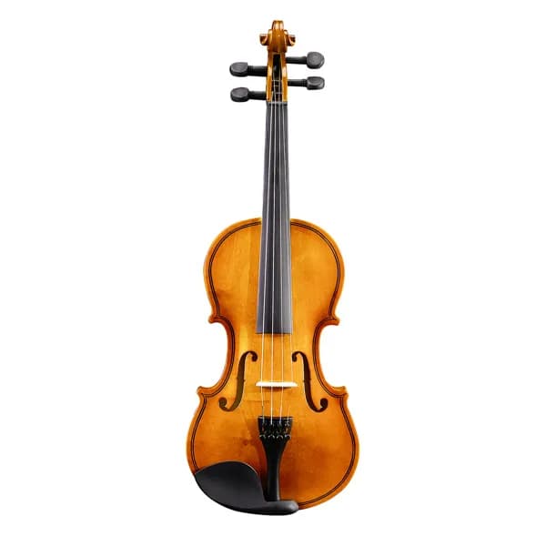 1/8 acoustic violin with hard case, violin bow, shoulder