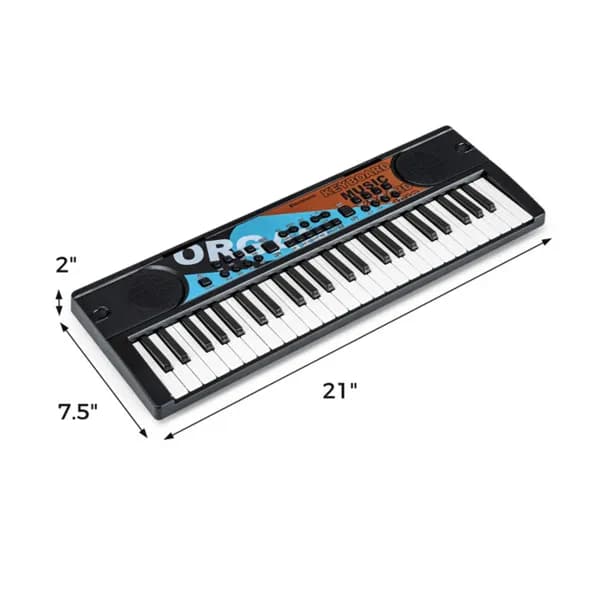 49 keys kids electronic keyboard with microphone, 8 tones & rhythms