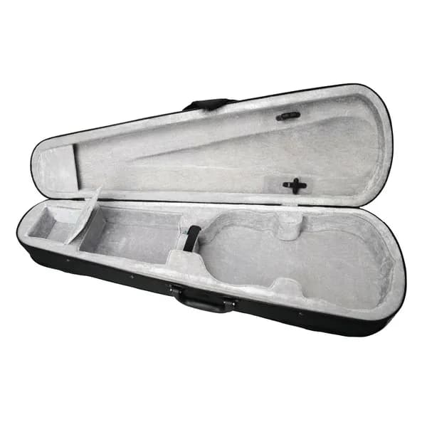 Durable cloth fluff triangle shape case with silver gray lining