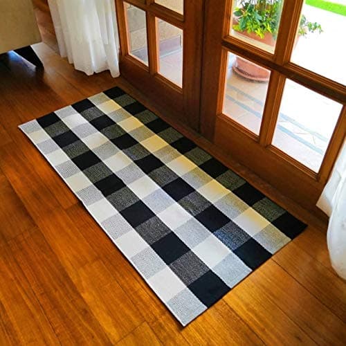 Cotton buffalo plaid rugs