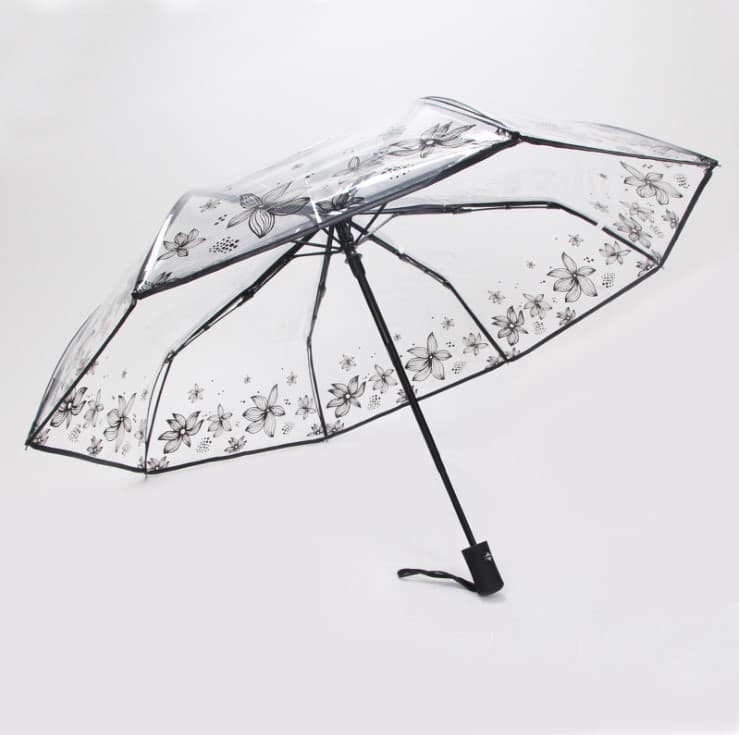 Parapluie pliant transparent