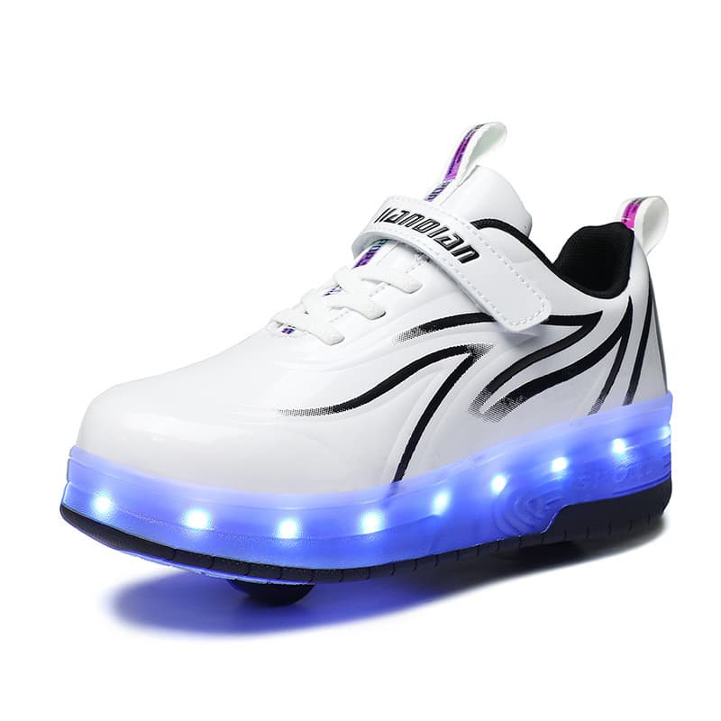 Light charging pulley shoes single and double wheels