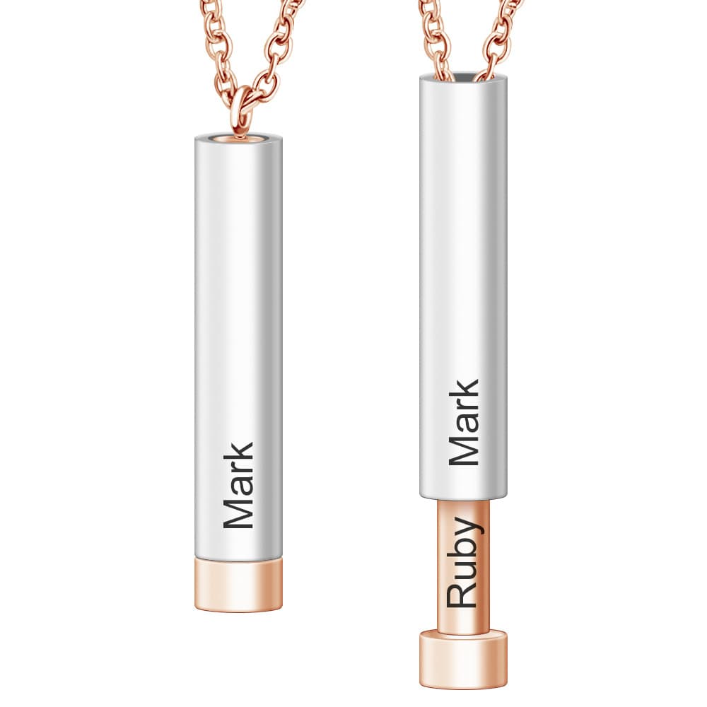 Customize lovers name stainless steel necklace remember your most