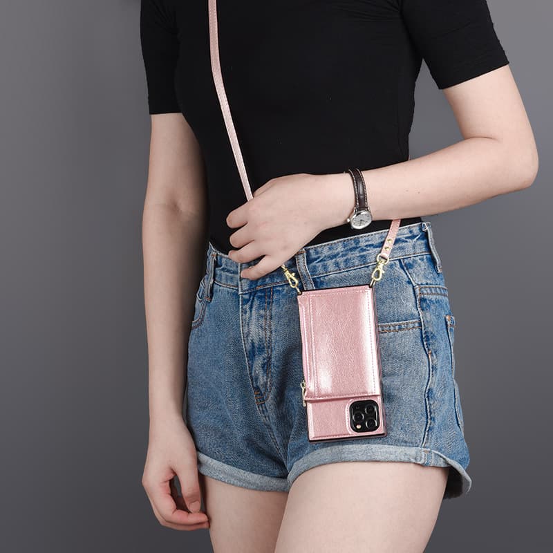 Crossbody backpack coin card case phone