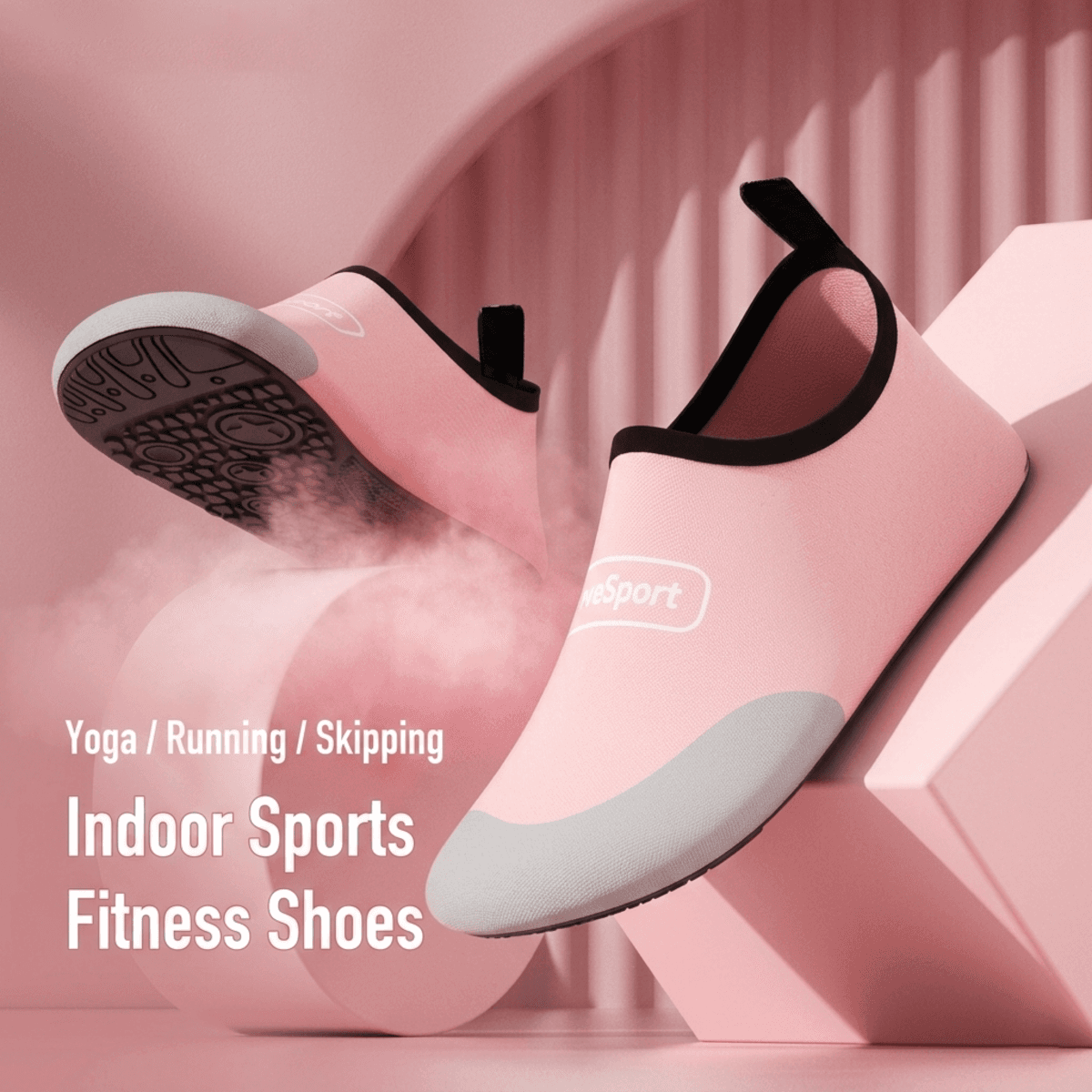 Indoor fitness barefoot shoes soft sole Non-Slip yoga training quiet