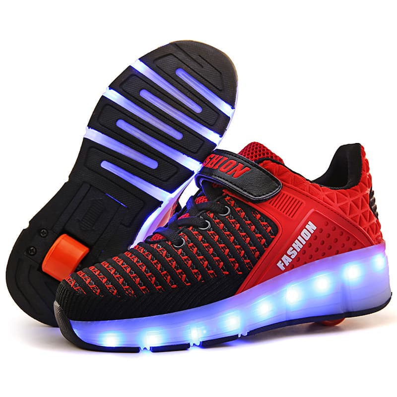 Rechargeable heelys children's single roller skates
