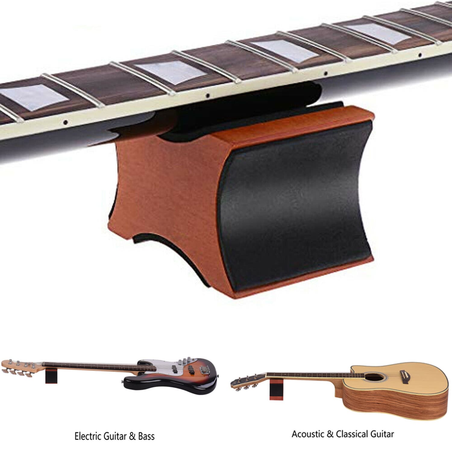 Folk classical guitar neck holder