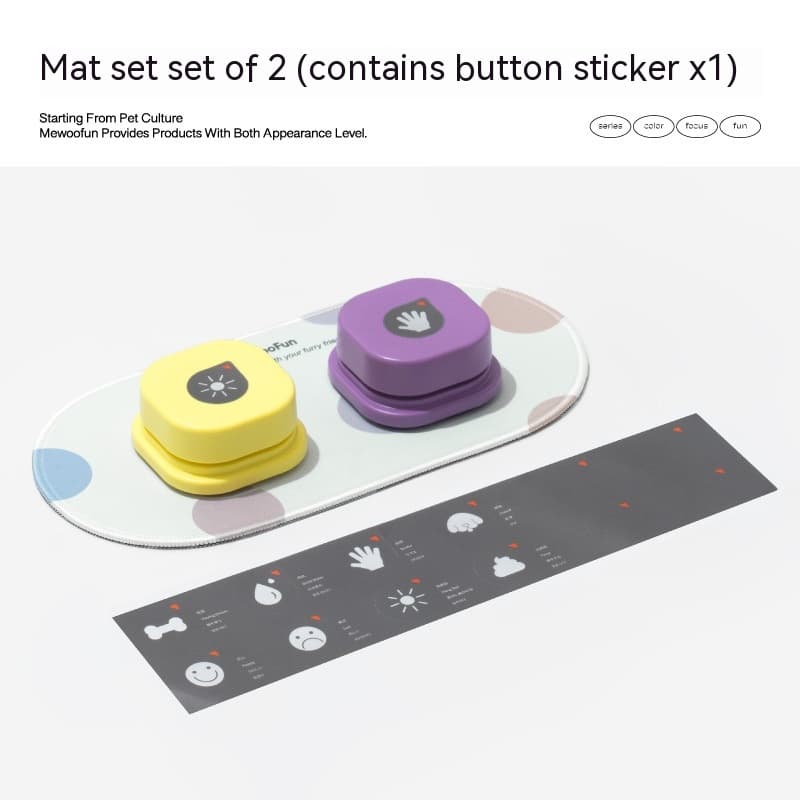 4 Colors Pet Communication Button One-click Prevent Physical