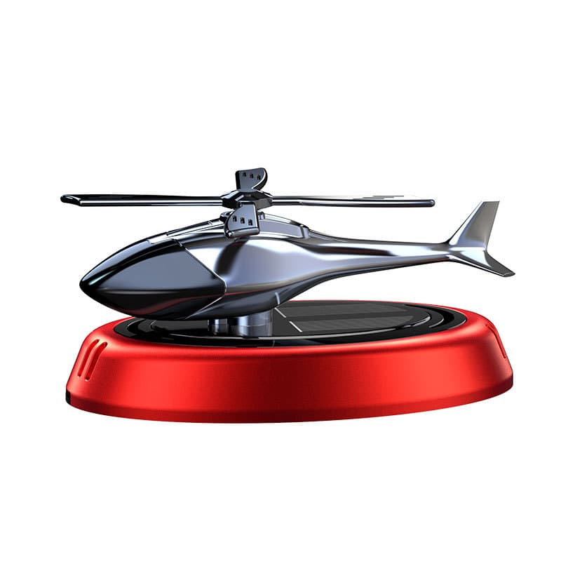 Solar rotating helicopter car air freshener, solid aroma balm car