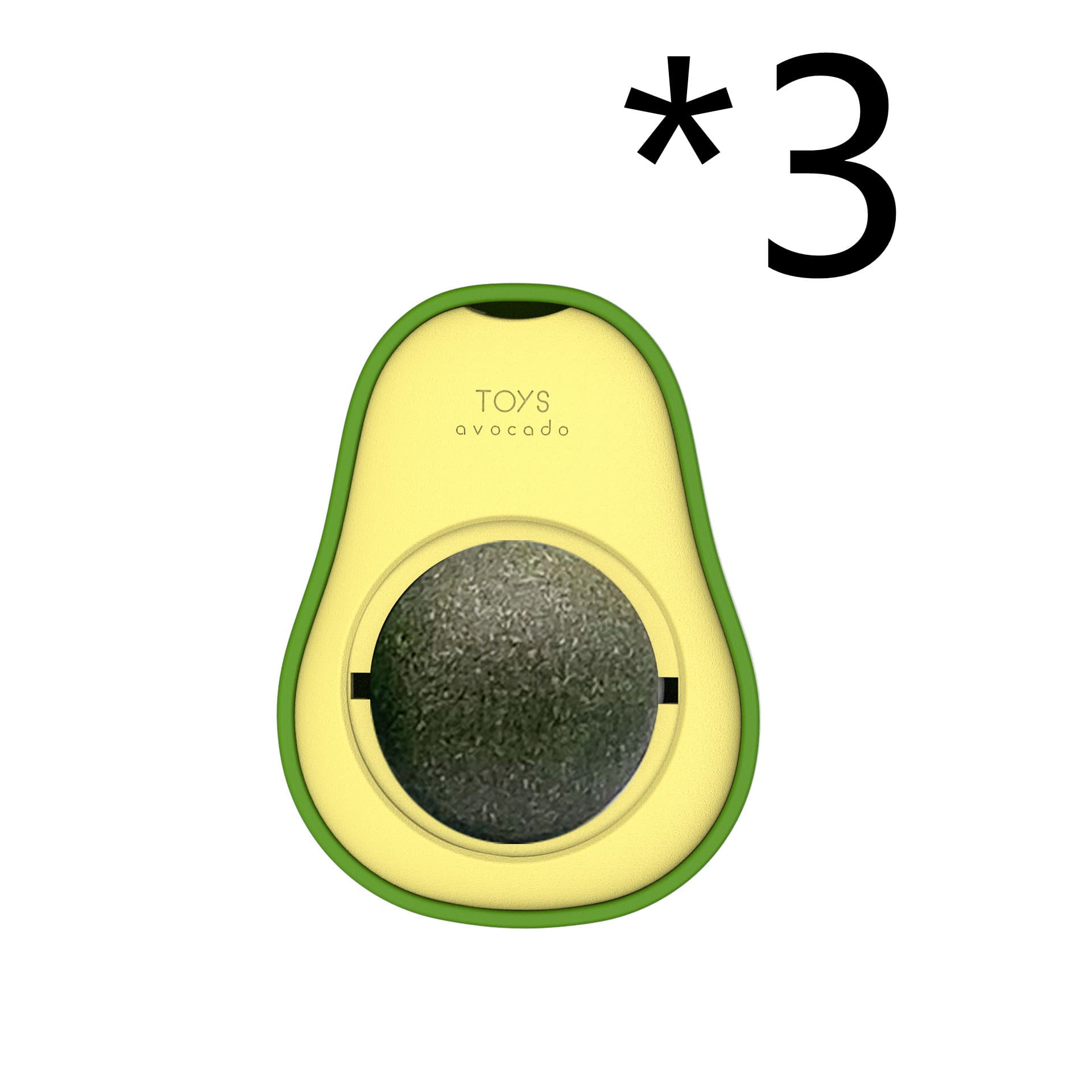 Avocado Cat Mint Multifunctional Catnip Toy 360 Rotating Self-healing