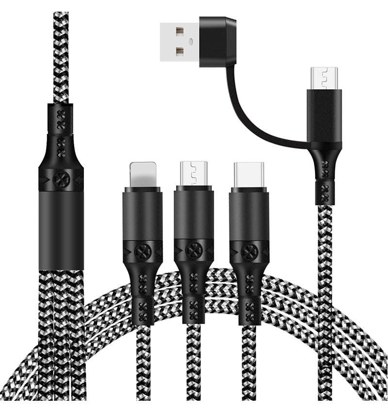 Fast Charging Five-in-one Data Cable, One For Three Cables