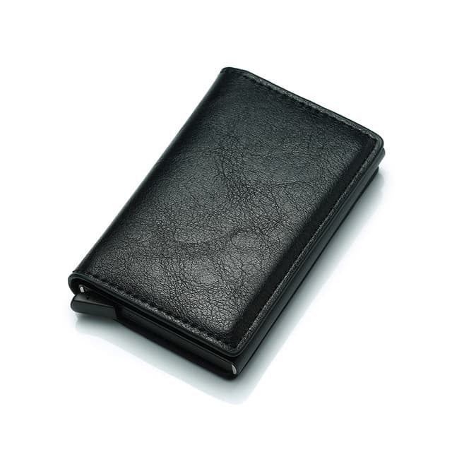 PU leather credit holder business money cash card package RFID wallet