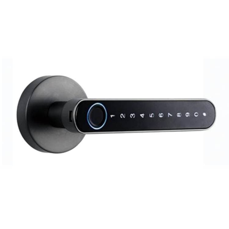 The smart door lock opens at A touch