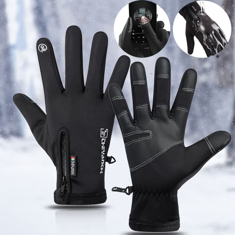 Winter Gloves Touchscreen Non-Slip Unisex Waterproof Windproof Warm