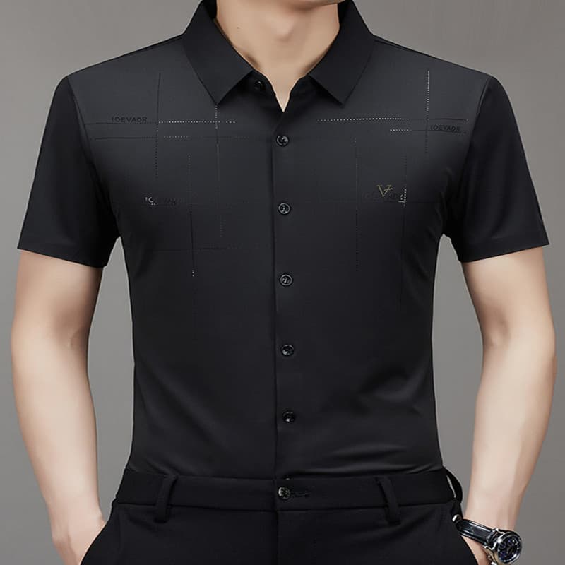 Summer Men's Short-sleeved Shirt Seamless Business