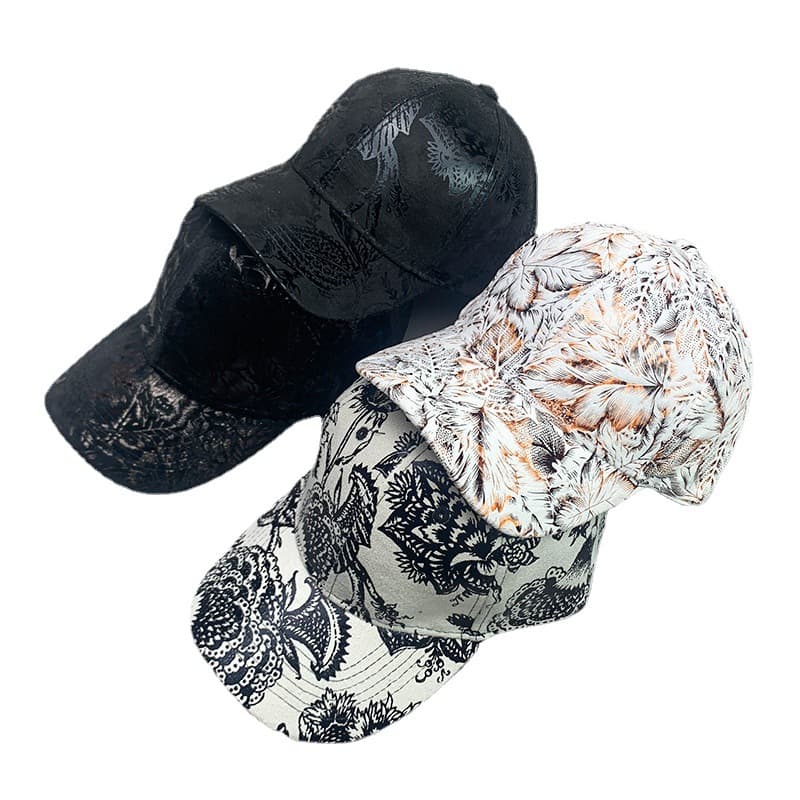 Korean Pure Leather Printing Baseball Caps